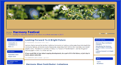Desktop Screenshot of harmonyfestival.com