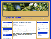 Tablet Screenshot of harmonyfestival.com